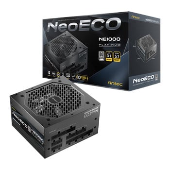 Antec NEOECO NE1000 Platinum 1000W Fully Modular 80+ Platinum ATX 3.1 Black Power Supply