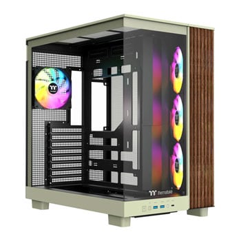 Open Box Thermaltake View 380 XL WS ARGB Matcha Green Mid Tower Tempered Glass PC Gaming Case