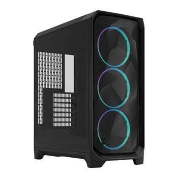 Refurbished Fractal Design Meshify 3 Black RGB Mid Tower PC Gaming Case
