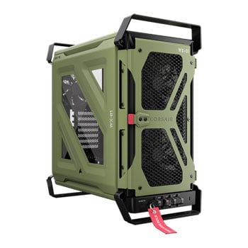 CORSAIR WARTHOG RS Airflow Olive Drab Tempered Glass Mid-Tower ATX PC Case