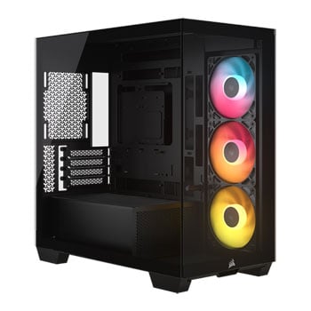 CORSAIR 2800X RS-R ARGB Black MicroATX Tower PC Case