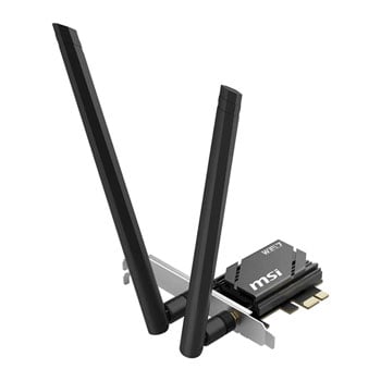 MSI HERALD BE6500 Wi-Fi 7 High Gain Wireless PCIe x1 Adapter