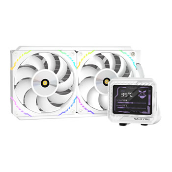 Valkyrie V240 ARGB LCD White 240mm All in One Liquid CPU Cooler