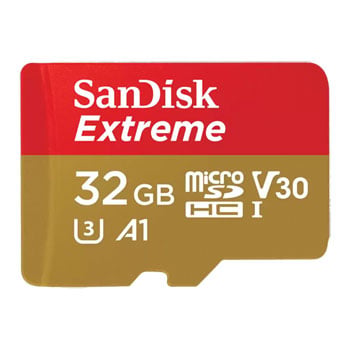 SanDisk Extreme 32GB A2 V30 microSDXC UHS-I SD Card