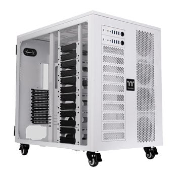Thermaltake AX1000 TG Snow White Tempered Glass Super Tower Dual System PC Case