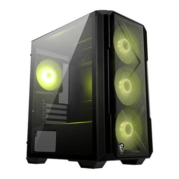 MSI MAG FORGE M120R AIRFLOW Black Tempered Glass MicroATX Tower PC Case