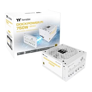 Thermaltake Dockpower FI 750W Snow Full Modular 80+ Gold ATX 3.1 White Power Supply