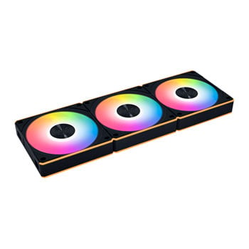 Lian Li Uni Fan CL Flex 120mm Black Reverse Blade ARGB PWM Triple Fan Pack