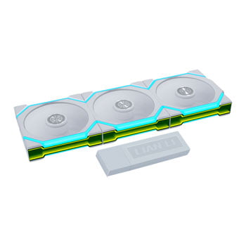 Lian Li Uni Fan SL Flex 120mm White ARGB PWM Triple Fan Pack