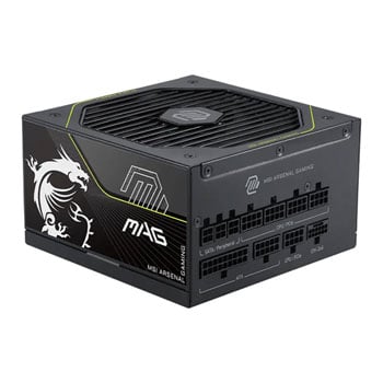 MSI MAG A1200PLS PCIE5 1200W Fully Modular 80+ Platinum ATX 3.1 Black Power Supply