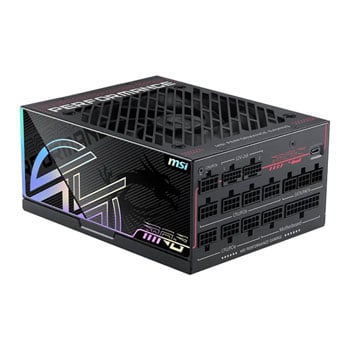 MSI MPG AI1300TS PCIE5 1300W Fully Modular 80+ Titanium ATX 3.1 Black Power Supply