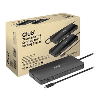 Refurbished CLUB3D CSV-1581 Thunderbolt 4  Certified 11-in-1 Docking Station