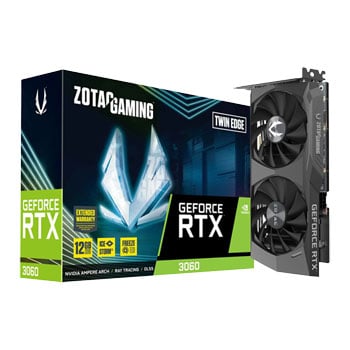 ZOTAC GAMING NVIDIA GeForce RTX 3060 12GB TWIN EDGE Ampere Graphics Card