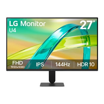 LG U4 27” Full HD 144Hz FreeSync Premium HDR10 IPS Gaming Monitor