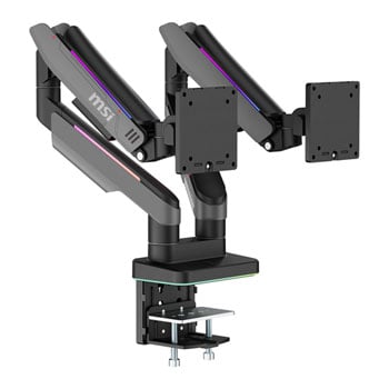MSI MPG MT201DRG Fully Adjustable VESA-compatible 35-inch Gas Spring Dual Monitor Mount
