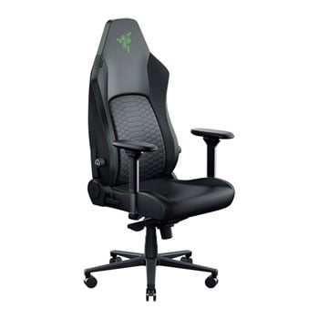 Iskur V2 NewGen Black / Green EPU Leather Adjustable Gaming Chair