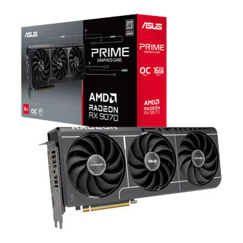 ASUS AMD Radeon RX 9070 PRIME EVO OC RDNA4 16GB GDDR6 Graphics Card