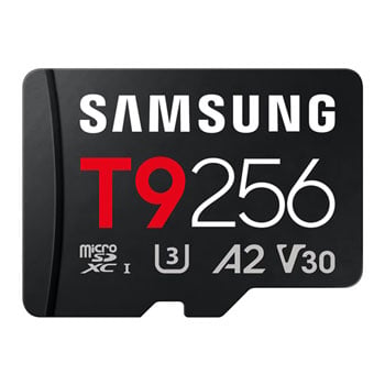 Samsung T9 256GB A2 V30 microSDXC UHS-I SD Card