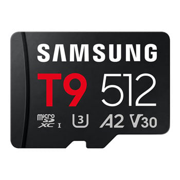 Samsung T9 512GB A2 V30 microSDXC UHS-I SD Card