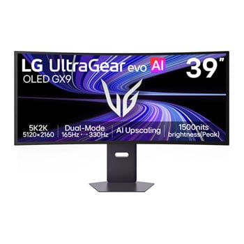Open Box LG UltraGear evo GX9 39GX950B-B 39" 5K 165Hz / 1080p 330Hz Tandem OLED Curved Monitor