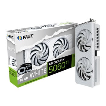 Palit NVIDIA GeForce RTX 5060 Ti White OC 16GB Blackwell Graphics Card