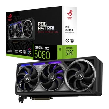 Refurbished ASUS ROG ASTRAL NVIDIA GeForce RTX 5080 16GB GAMING OC Blackwell Graphics Card