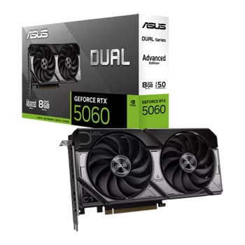 ASUS NVIDIA GeForce RTX 5060 DUAL OC Advanced 8GB Blackwell Graphics Card