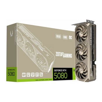 ZOTAC NVIDIA GeForce RTX 5080 SOLID CORE OC 20th Anniversary Edition 16GB Blackwell Graphics Card
