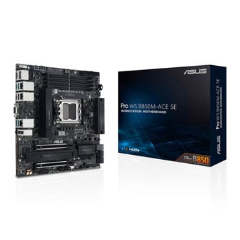 ASUS Pro WS B850M-ACE SE AM5 DDR5 PCIe 5.0 Micro-ATX Server Motherboard