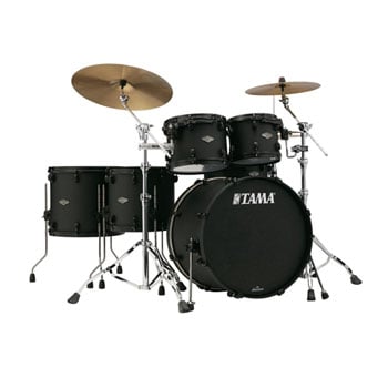 Tama Limited Ed. Starclassic Performer 5 Piece Shell Pack - Blacked Out Black Edition - Flat Black