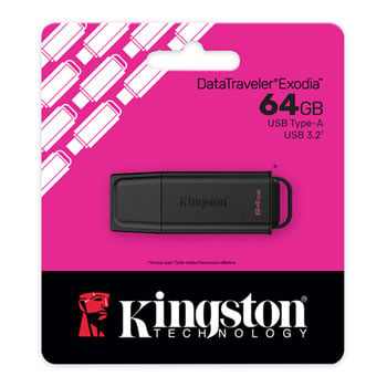 Kingston DataTraveler Exodia 64GB USB 3.2 Gen 1 Flash Drive