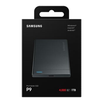Samsung P9 1TB USB4 Black Portable External SSD