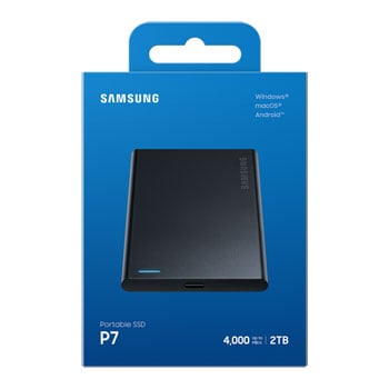 Samsung P7 2TB USB4 Black Portable External SSD