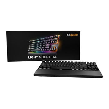 be quiet! Light Mount TKL Silent Linear UK Tenkeyless RGB Mechanical Gaming Keyboard