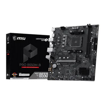 MSI PRO B550M-B AM4 DDR4 PCIe 4.0 Micro-ATX Motherboard