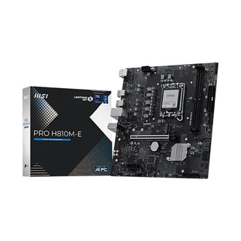 MSI PRO H810M-E S 1851 DDR5 PCIe 5.0 Micro ATX Motherboard