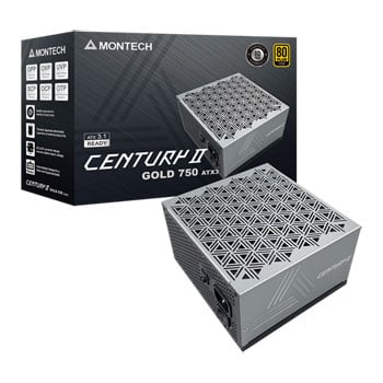 Montech Century II 750W Fully Modular 80+ Gold PCIE 5.1 Silver Power Supply ATX 3.1