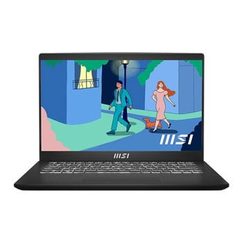 Refurbished MSI Modern 14 C7M 14" Full HD R5 7430U Radeon Graphics Laptop Black