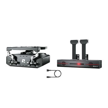QUBIC SYSTEM QS-H13 Seat Mover + QS-BT1 Seat Belt Tensioner Bundle for Racing Sims