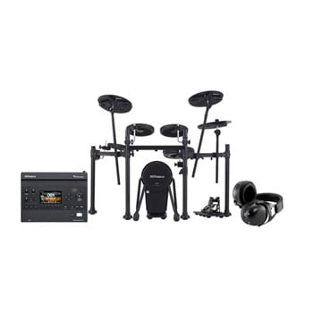 Roland VQD106 V-Drums Quiet Design Electronic Pads Kit and V31 Drum Module Bundle