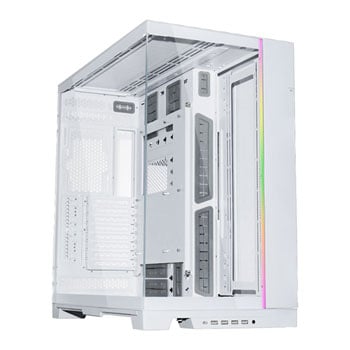 Refurbished Lian Li O11 Dynamic EVO XL, White Full Tower Tempered Glass Dual Chamber PC Gaming Case
