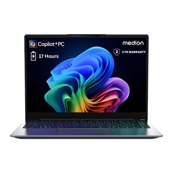 Open Box Medion SPRCHRGD 14 S1 14" WQXGA+ 2.8k 120Hz Snapdragon X Laptop