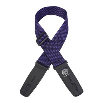 Lock-It 2" Purple Checker Guitar Strap