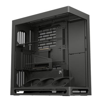 HAVN HS 360 VGPU Black Dual Chamber Mid Tower Tempered Glass PC Case