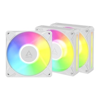 Arctic BioniX P12 A-RGB 120mm White ARGB PWM High Static Pressure Triple Fan Pack