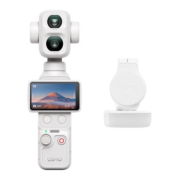 DJI Osmo Pocket 4P Standard Combo 4K Dual Camera (Pearl White)