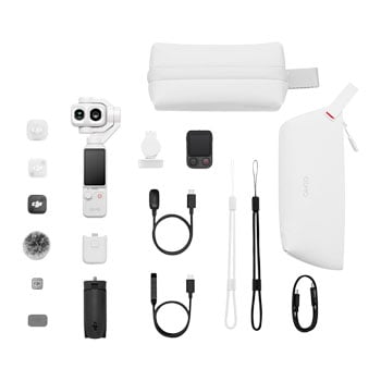 DJI Osmo Pocket 4P Vlog Combo 4K240 Video (Pearl White)