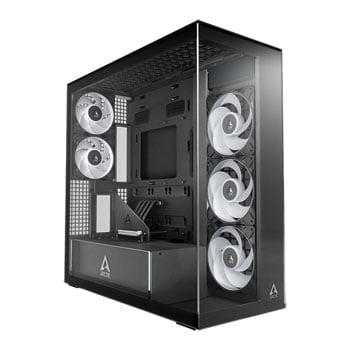 Arctic Xtender VG Clear Glass Black ARGB Mid Tower Tempered Glass PC Case