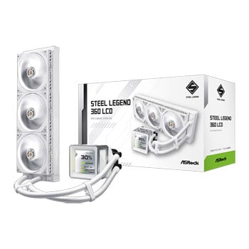 ASRock Steel Legend 360 LCD White All in One Liquid CPU Cooler