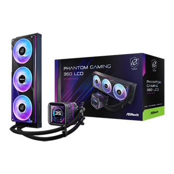 ASRock Phantom Gaming 360 LCD Black All in One Liquid CPU Cooler